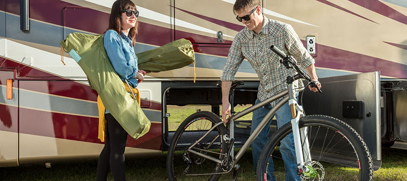 Couple with Motorhome