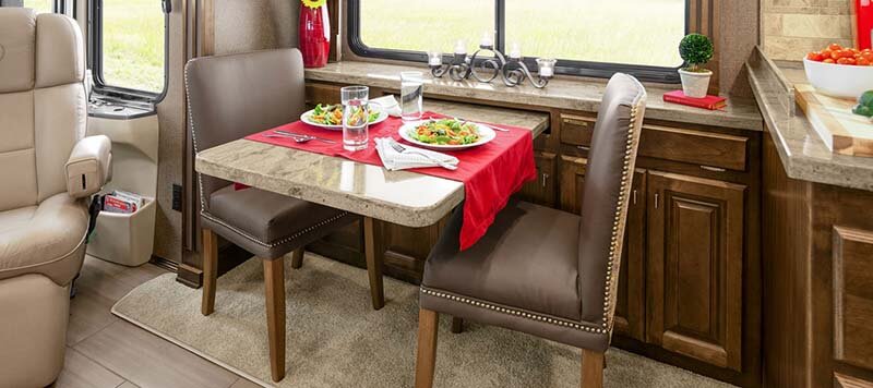 Inside Tiffin Motorhome