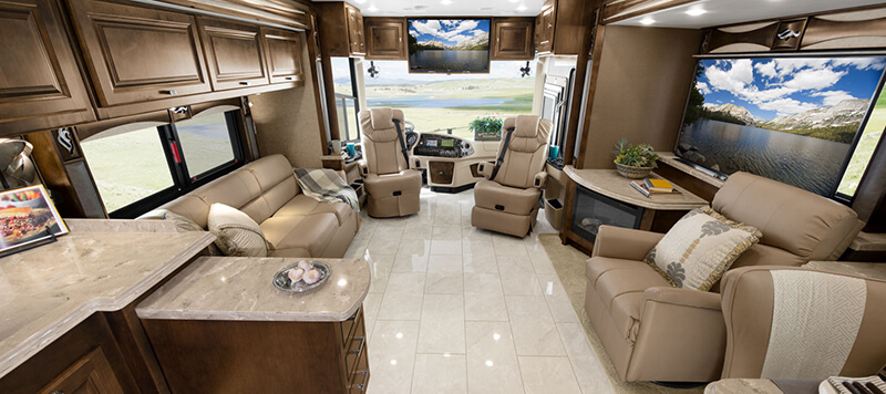 Inside Motorhome