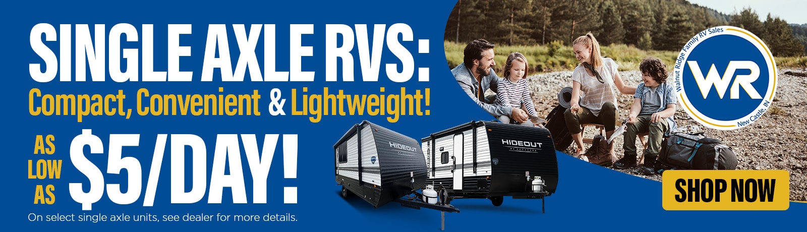 Single Axle RVs
