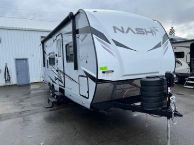 Front camp side view of the 23ck Nash trailer.  New in 2024!