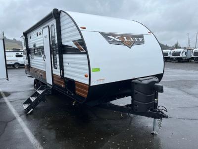 Front camp side view of  2023 Wildwood 220BHXL.