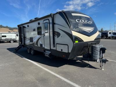 Camp side view of this beautiful trailer