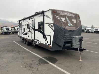 Camp side view of this Northwood trailer.