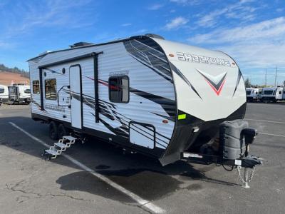 Camp side exterior of Toy Hauler