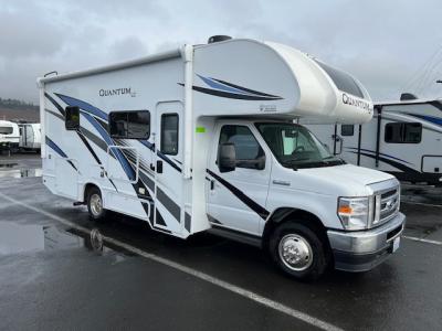 Camp side view of this motorhome.