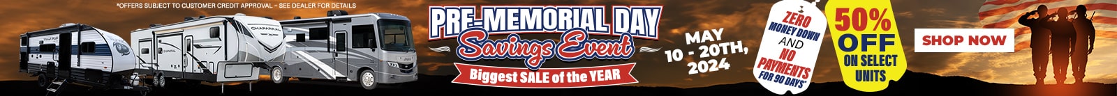Pre-Memorial Day Sale
