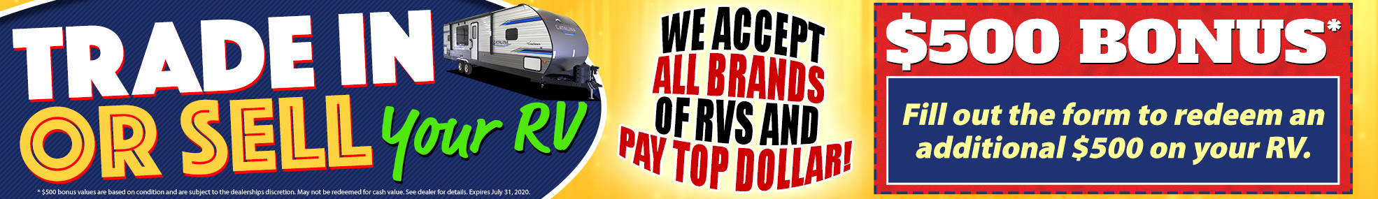 We Buy Used RVs!