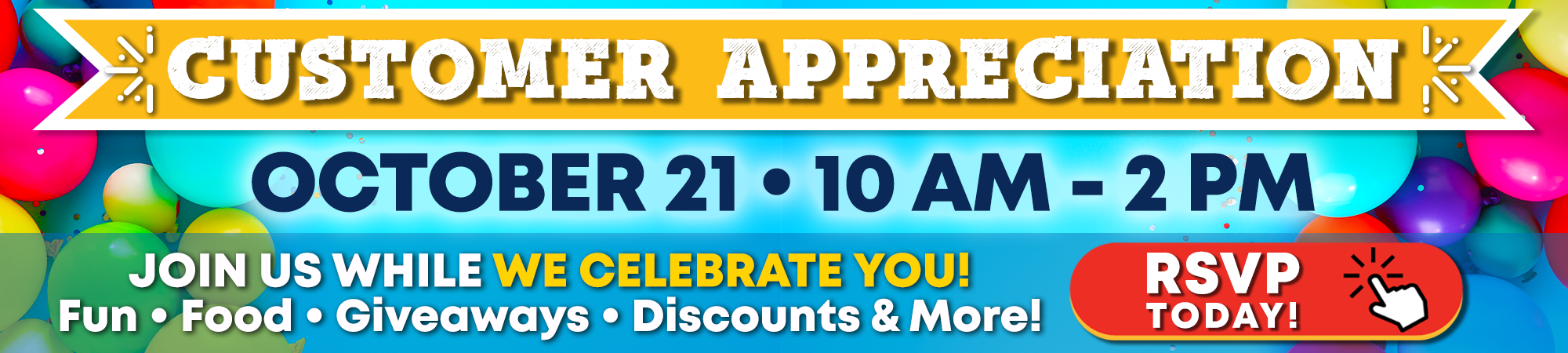 Customer Appreciation Banner