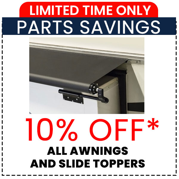 10% Off All Awnings and Slide Toppers Coupon