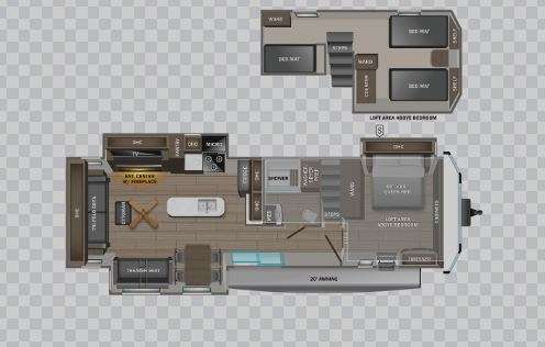 Jayco Bungalow 40DLFT Floorplan