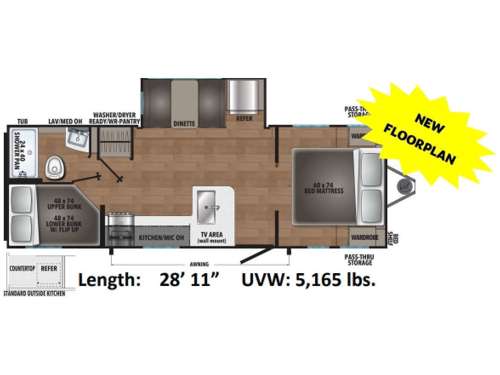 i-5 Edition 525BHS Floorplan