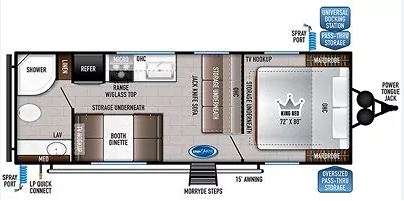 SILVER LAKE 25RKB Floorplan