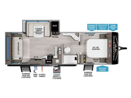 Transcend Xplor 245RLT Floorplan