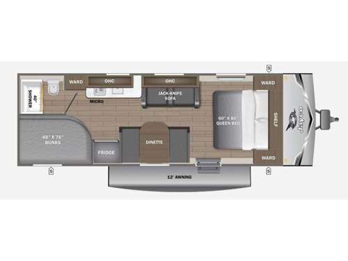 Jay Flight SLX 250BH SPORT Floorplan