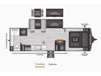 Cougar Half-Ton 26LBW Floorplan Image