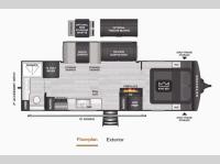 Cougar Half-Ton 26LBW Floorplan Image