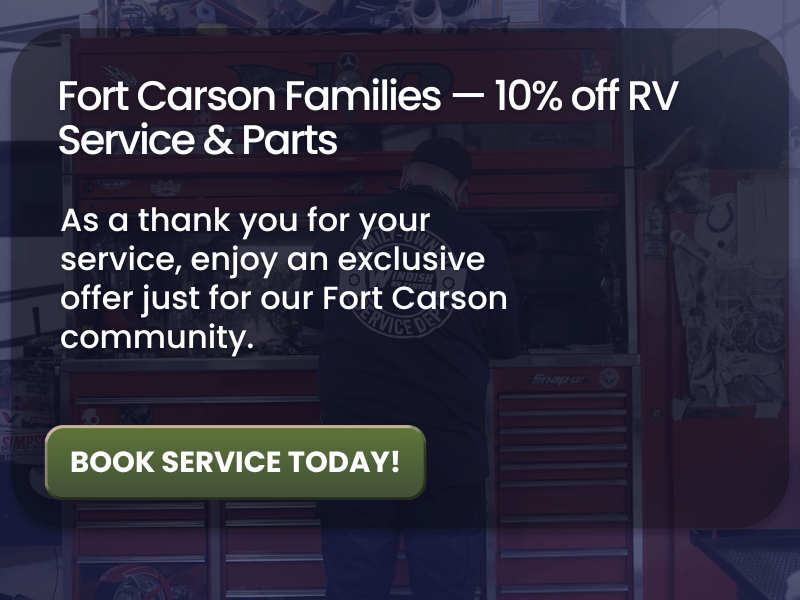 Exclusive Fort Carson RV Parts and Service Promotion