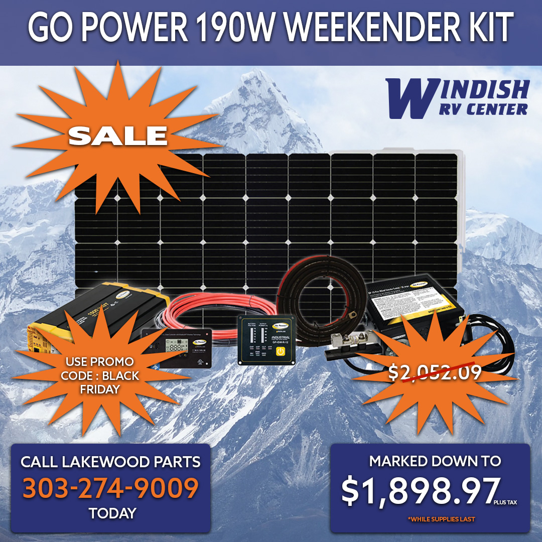 Black Friday Go Power 190W weekender kit
