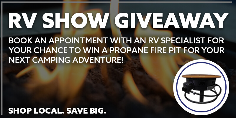 RV Show Giveaway - Propane Fire Pit
