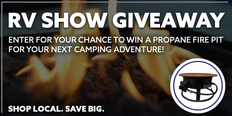 RV Show Giveaway - Propane Fire Pit
