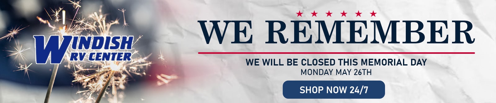 Memorial Day closed