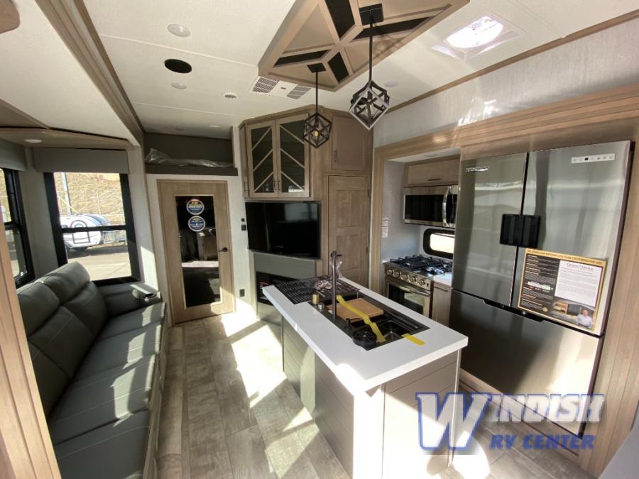 New 2024 Grand Design Momentum M-Class 351MS Toy Hauler Fifth Wheel at ...