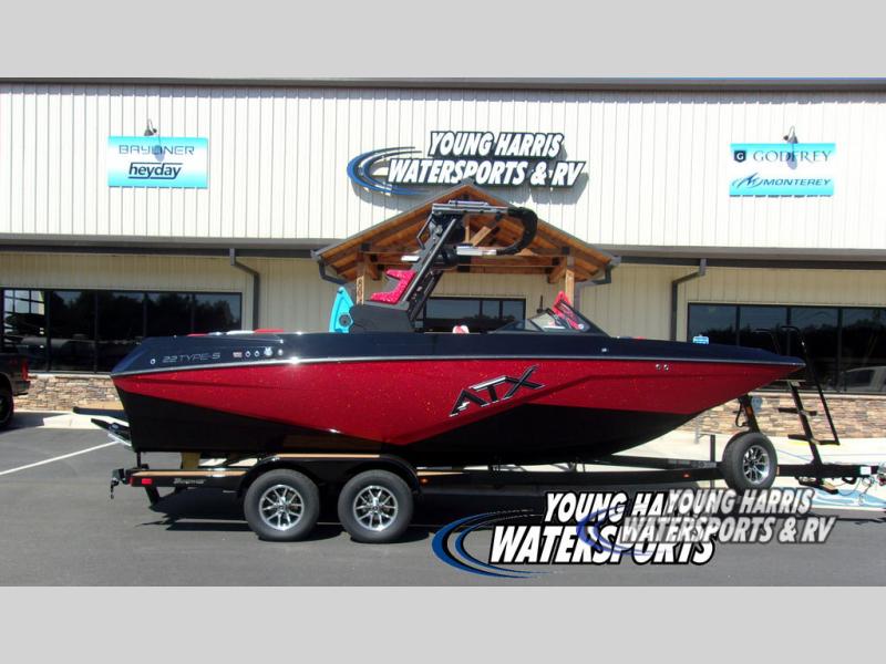 22 Designs LYNX 新品トゥーピース 2023年製 ラージサイズ New 2023 TIGE ATX ATX 22 TYPE-S Wake/Surf Boat at Young
